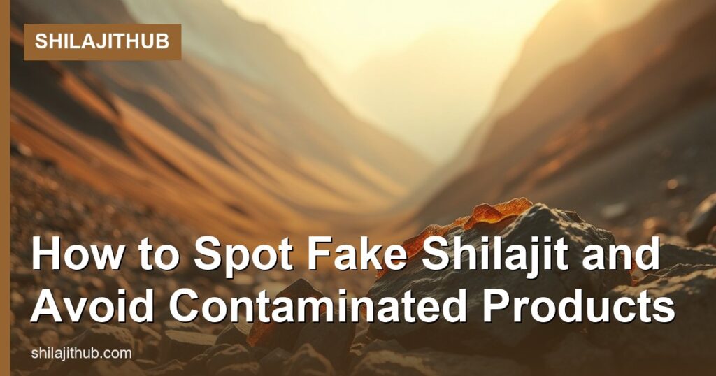 How to Spot Fake Shilajit and Avoid Contaminated Products - ShilajitHub