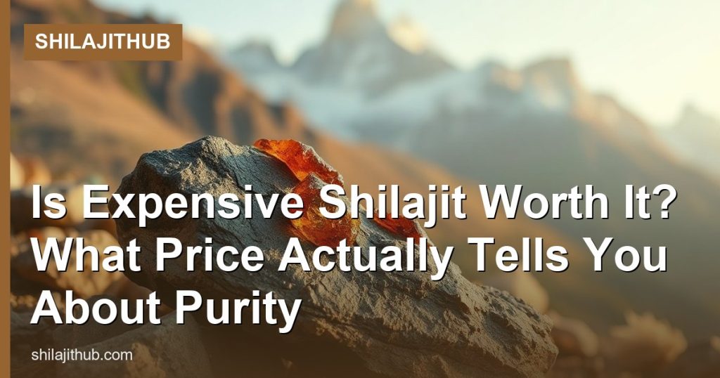 Is Expensive Shilajit Worth It? What Price Actually Tells You About Purity - ShilajitHub