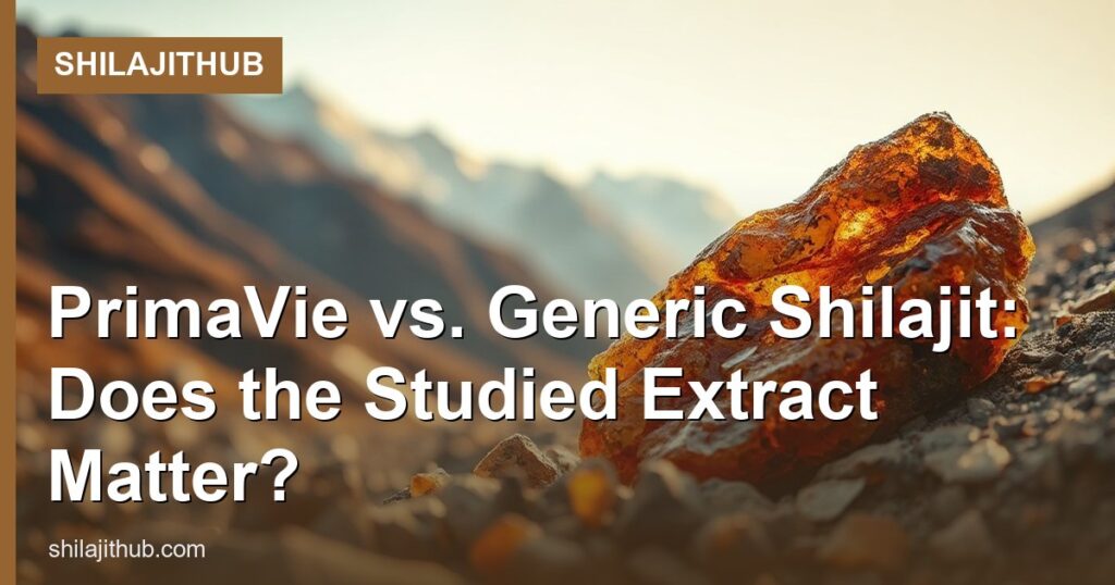 PrimaVie vs. Generic Shilajit: Does the Studied Extract Matter? - ShilajitHub