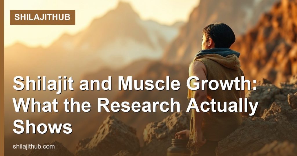 Shilajit and Muscle Growth: What the Research Actually Shows - ShilajitHub