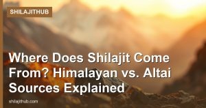 Where Does Shilajit Come From? Himalayan vs. Altai Sources Explained