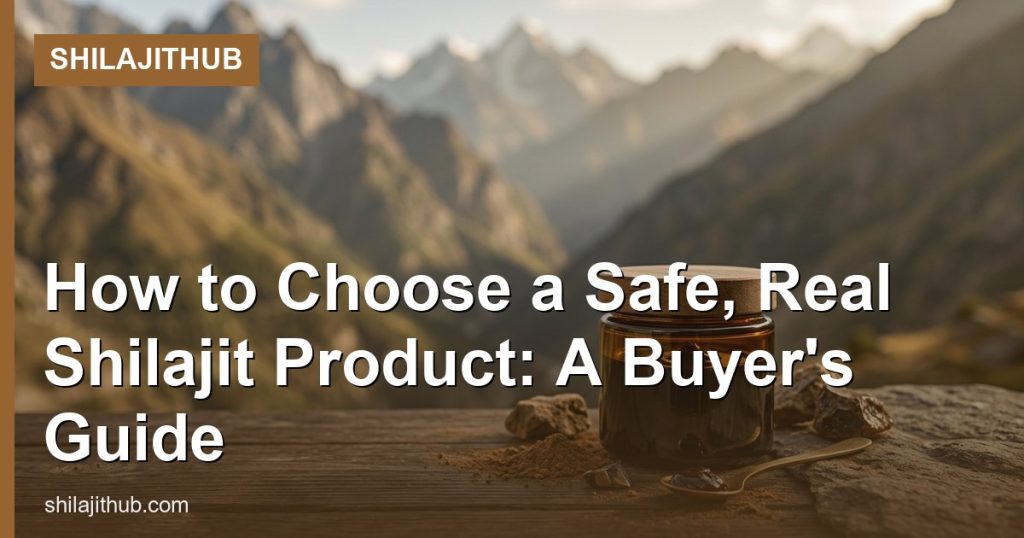 How to Choose a Safe, Real Shilajit Product: A Buyer's Guide - ShilajitHub